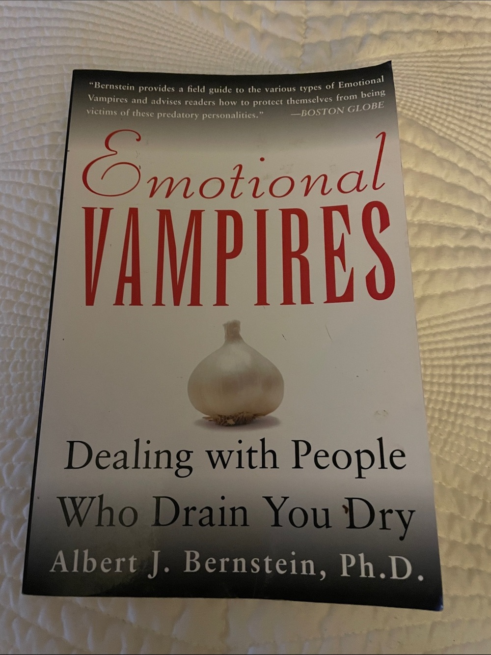 Emotional Vampires – White Cover with Red Title